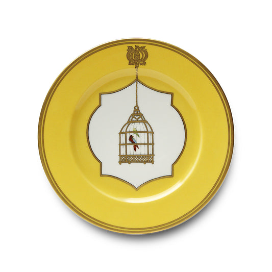 Les Perroquets - Jaune Brésil - Assiette plate