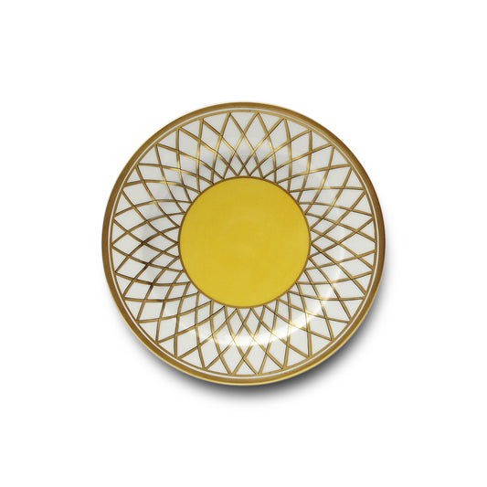Les Perroquets - Jaune Brésil - Assiette à dessert