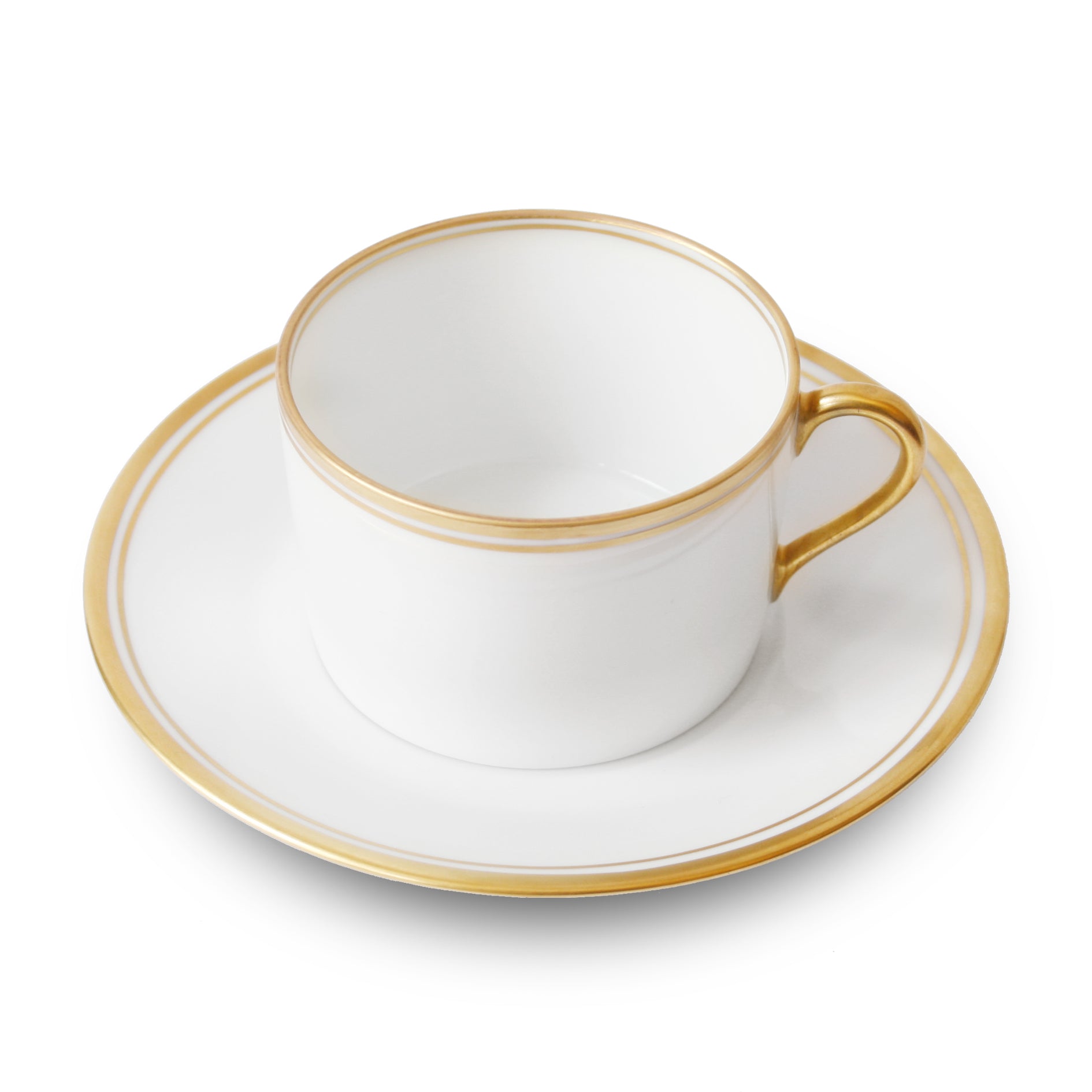 Double filet or - Tea cup and saucer
