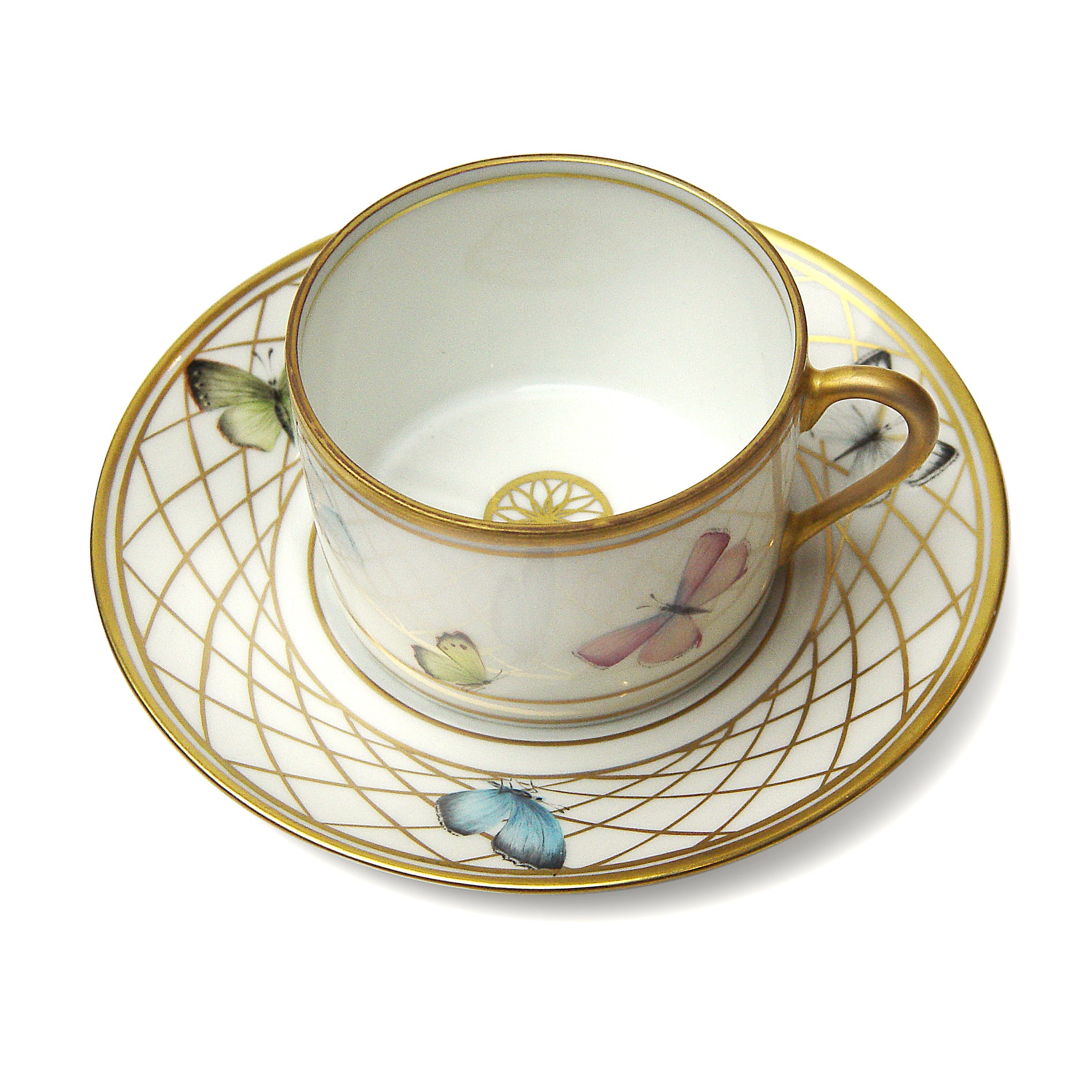 Filet à papillons - Tea cup and saucer
