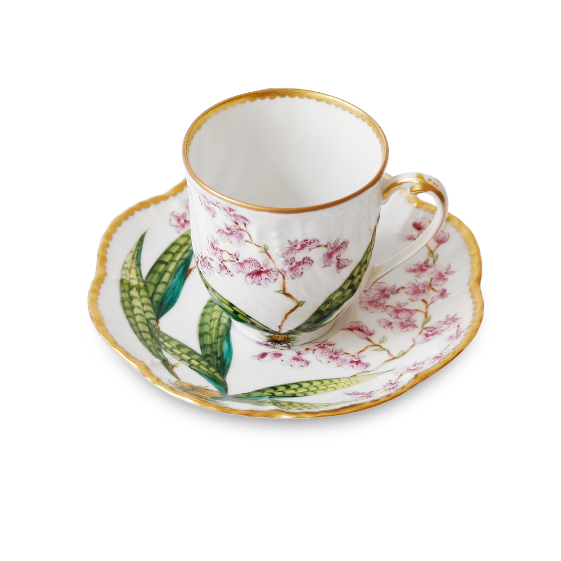 Histoires d'Orchidées - Coffee cup and saucer
