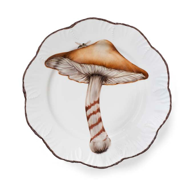 Les champignons - Set of 6 dinner plates