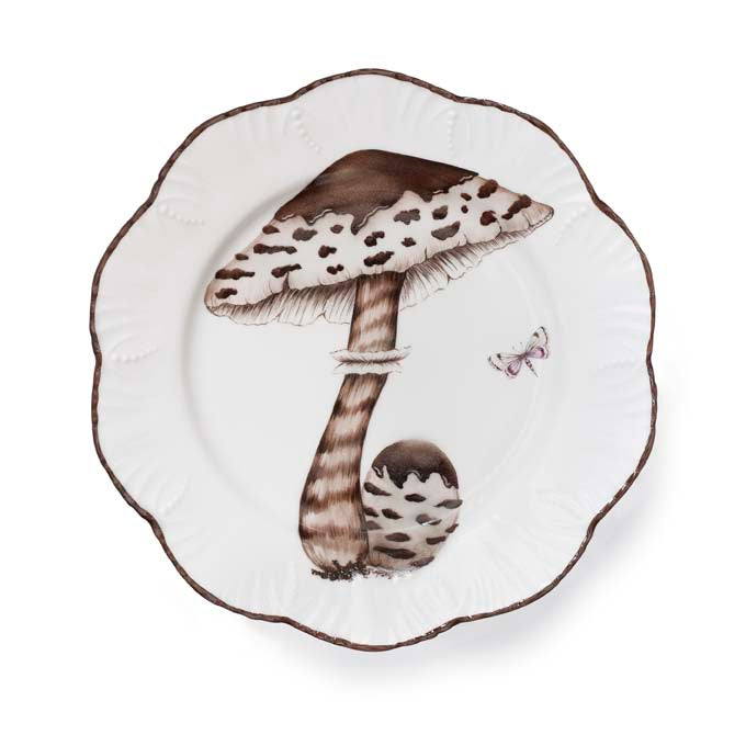 Les champignons - Set of 6 dinner plates