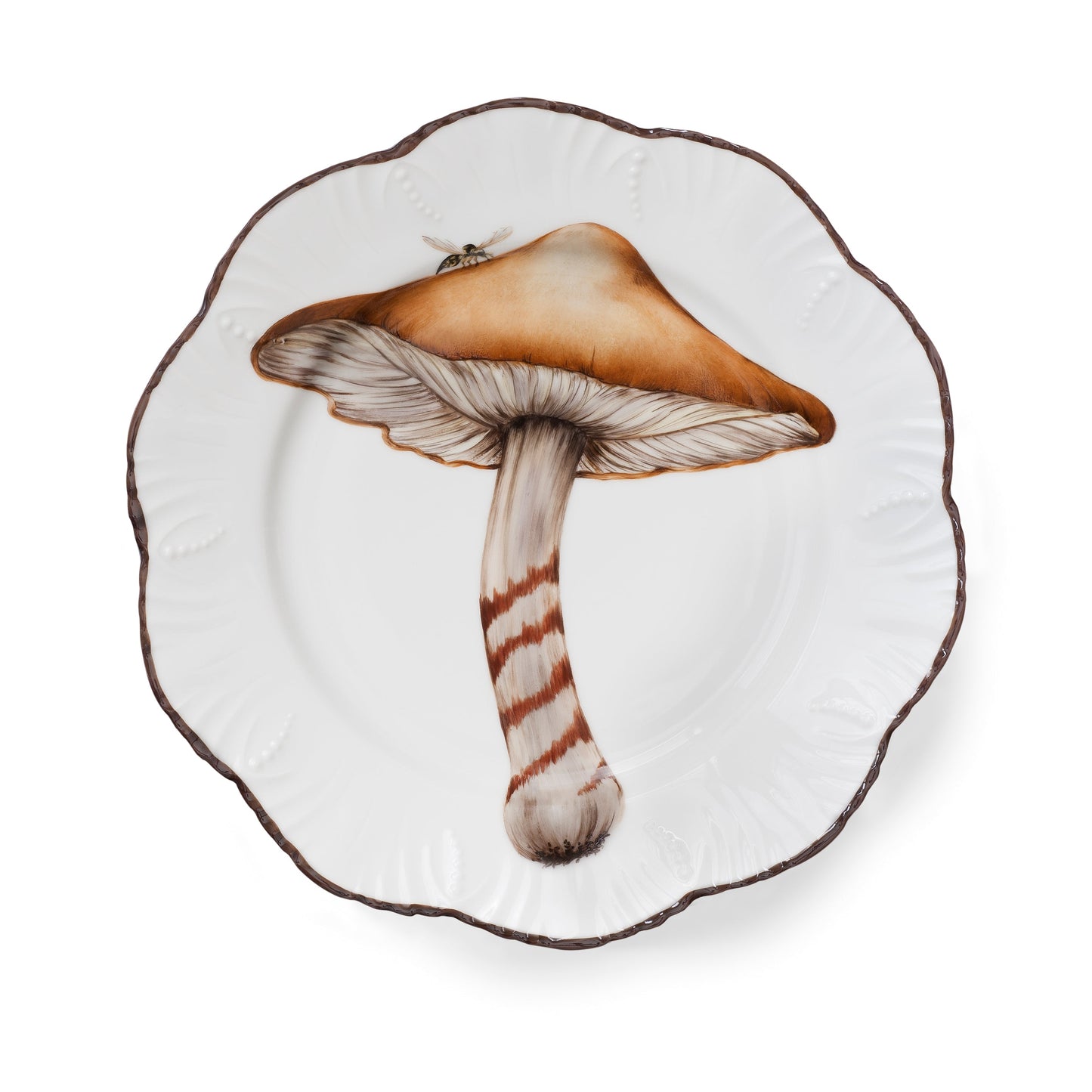 Les champignons - Assiette plate 02